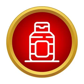 Bottle container icon for product packaging design Stock Illustration