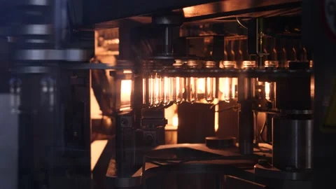 Bottle Conveyor Line Stock Footage 233174605