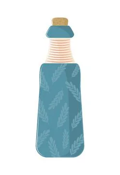 Bottle with cork Stock Illustration