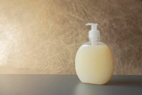 Bottle with cosmetic soap Stock Photos
