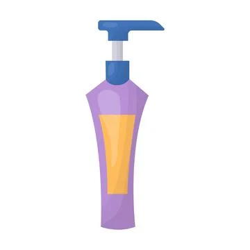A bottle of cosmetics. Vector illustration Stock-Illustration