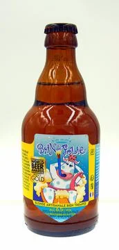 Bottle of De Sutter Brin de Folie beer Stock Photos