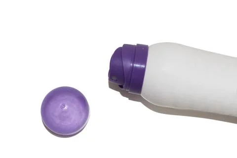 Bottle of deodorant in white background 写真素材