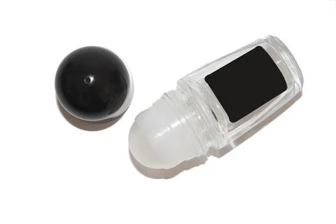 Bottle of deodorant in white background Foto stock