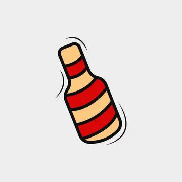 Bottle Doodle Stock Illustration