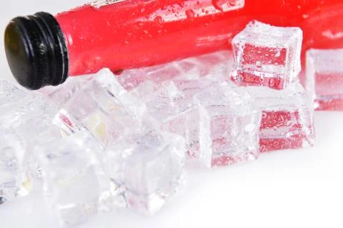 Bottle with  drink Stock Photos