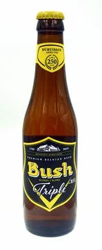 Bottle of Dubuisson Bush beer Stock Photos