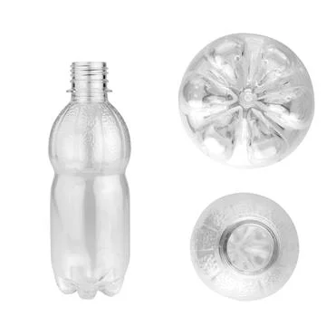 Bottle empty isolated on white background Stock Photos