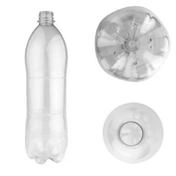 Bottle empty isolated on white background Stock Photos