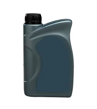 Bottle of engine oil (clipping path) Stock Photos