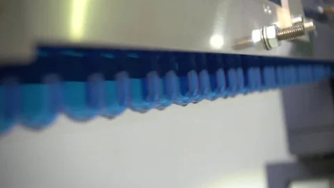 Bottle factory. Industrial machine-tool. Production. Stock Footage 83086543