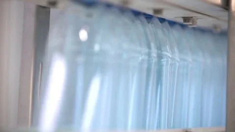 Bottle factory. Industrial machine-tool. Production. Stock Footage 83339937