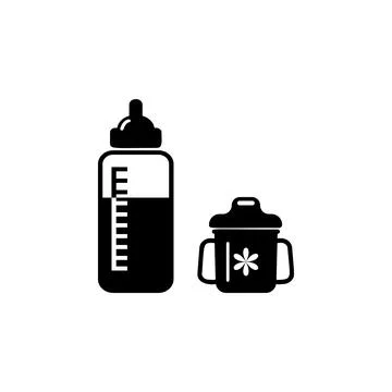 Bottle for feeding a child icon. Element of baby icon. Premium quality graphic Illustrazione stock