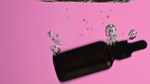 The bottle fell water Stock Footage 167766864