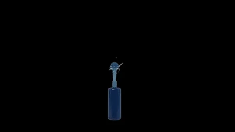 Bottle fill burst01 Stock Footage 343869182