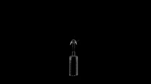 Bottle fill burst02 Stock Footage 340519650