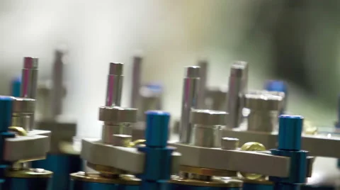 Bottle filler Machine Stock Footage 62804833