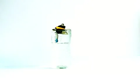 Bottle on fire FX Stock Footage 14834306