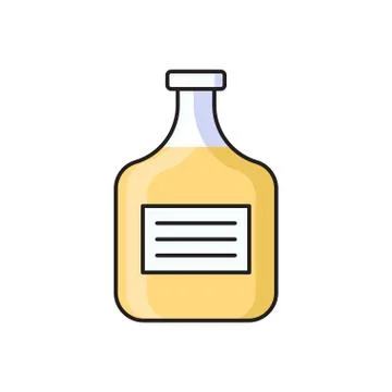 Bottle flat color icon Stock Illustration
