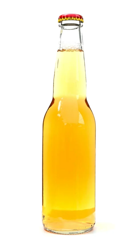 Bottle of fresh beer rotating on white Stock Footage 158294092