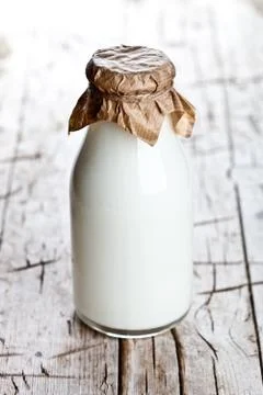 Bottle of fresh milk Foto stock
