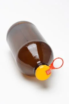 Bottle of fruit juice Stock Photos