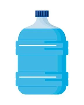 Bottle gallon transparent Stock Illustration