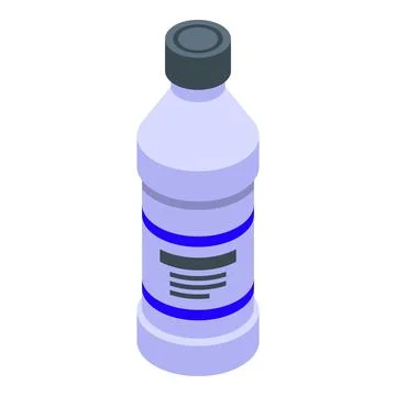 Bottle glue icon isometric vector. Epoxy liquid Stock Illustration