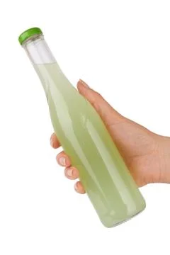 Bottle in hand Stock Photos