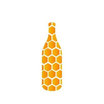 Bottle of honey Stock Illustration