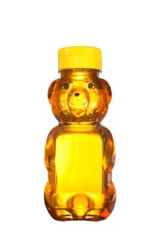 Bottle of honey Stock Photos