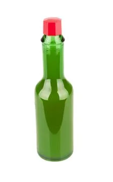 Bottle of hot sauce Stock Photos