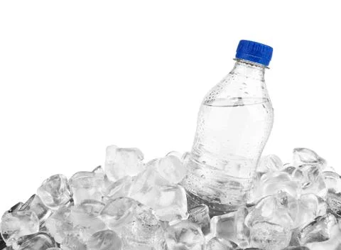 Bottle in ice Foto stock