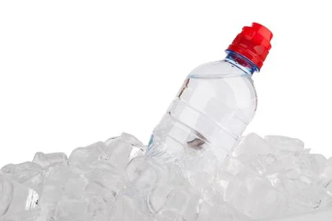 Bottle in ice Foto stock