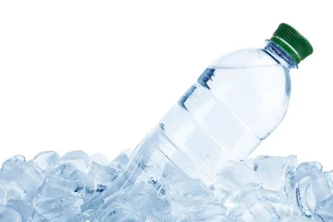 Bottle in ice Stock Photos