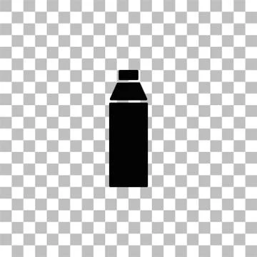 Bottle icon flat Stock Illustration