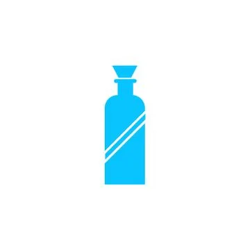 Bottle icon flat. Stock Illustration