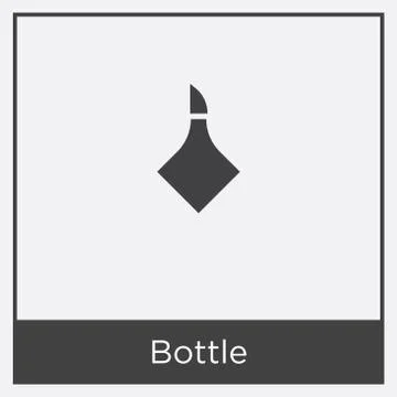 Bottle icon isolated on white background Stock Illustration