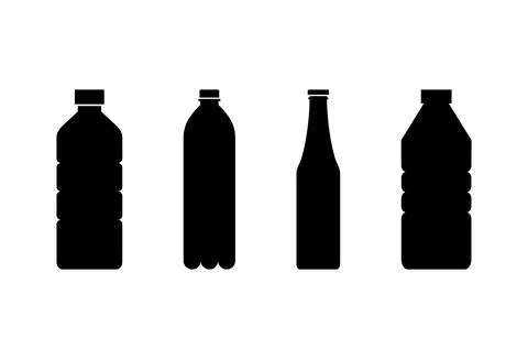 Bottle icon set. bottle vector icon Illustrazione stock