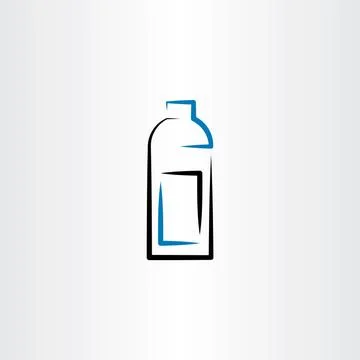 Bottle icon symbol line vector Stock-Illustration