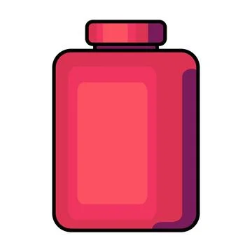 Bottle icon symbolizing hydration, beverage, nutrition Иллюстрация