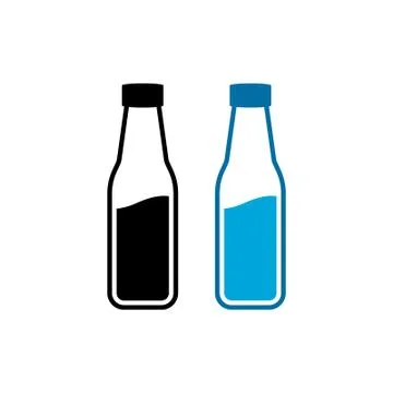 Bottle icon in trendy flat style Stock Illustration