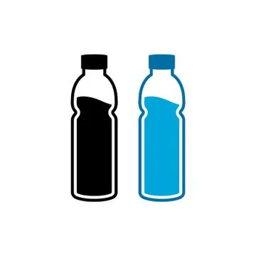 Bottle icon in trendy flat style Illustrazione stock