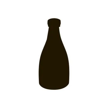 Bottle icon in trendy flat style isolated. EPS 10. Stock Illustration