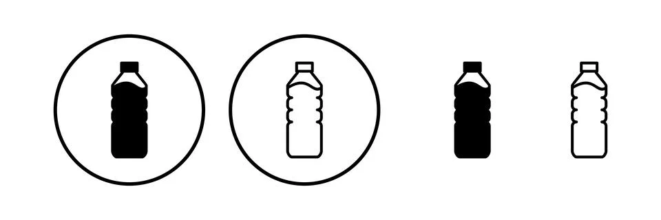 Bottle icon vector. bottle icon in trendy flat design Stock Illustration