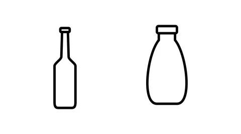 Bottle icon vector. bottle icon in trendy flat design Stock Illustration