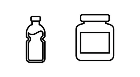 Bottle icon vector. bottle icon in trendy flat design Stock Illustration