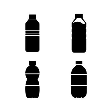 Bottle icon vector. bottle icon in trendy flat design Stock Illustration