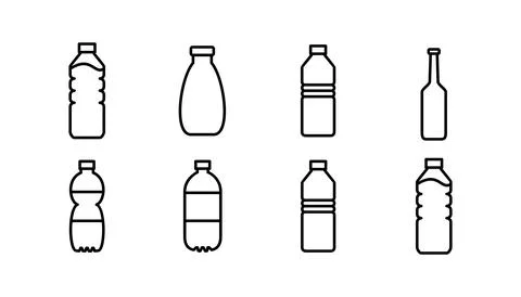 Bottle icon vector. bottle icon in trendy flat design Stock Illustration
