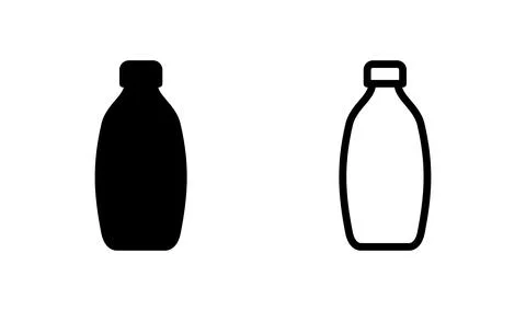 Bottle icon vector. bottle icon in trendy flat design Stock Illustration